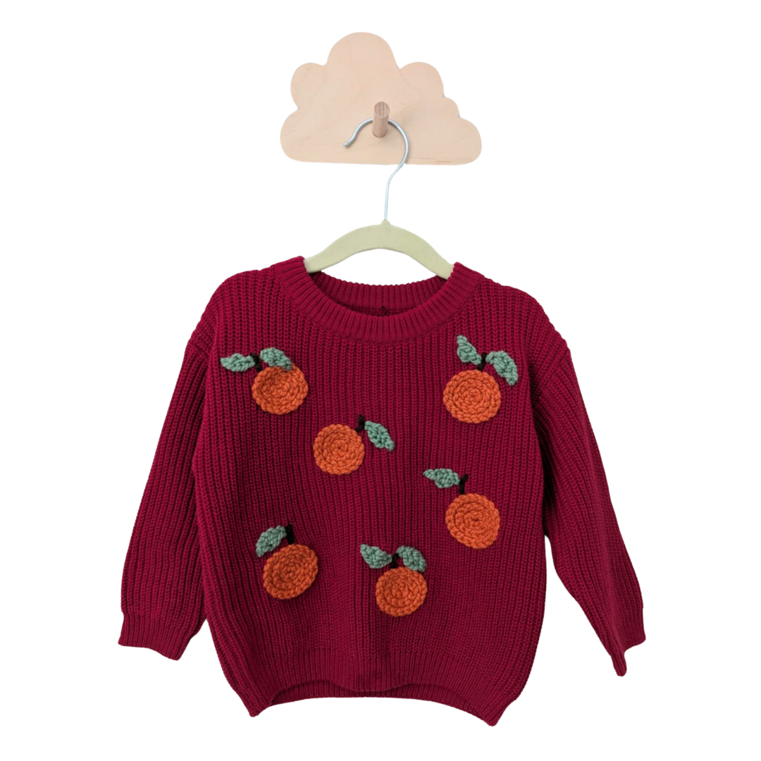 Red sweater 12-18 months - Clementines