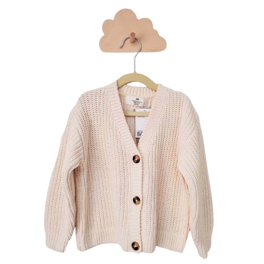 Personalized Cardigan - Cream 5-6T