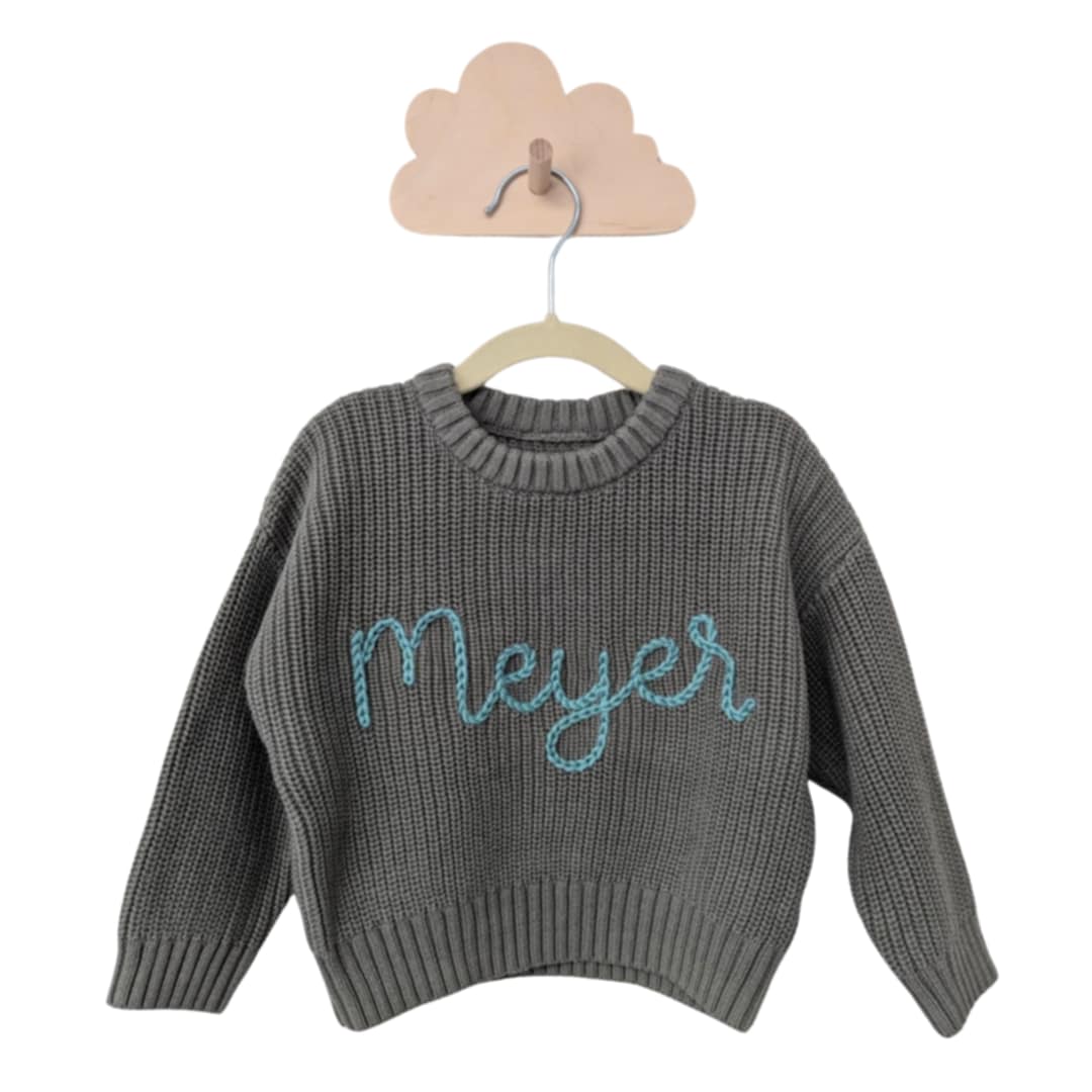 Personalized knit sweater - OLIVE