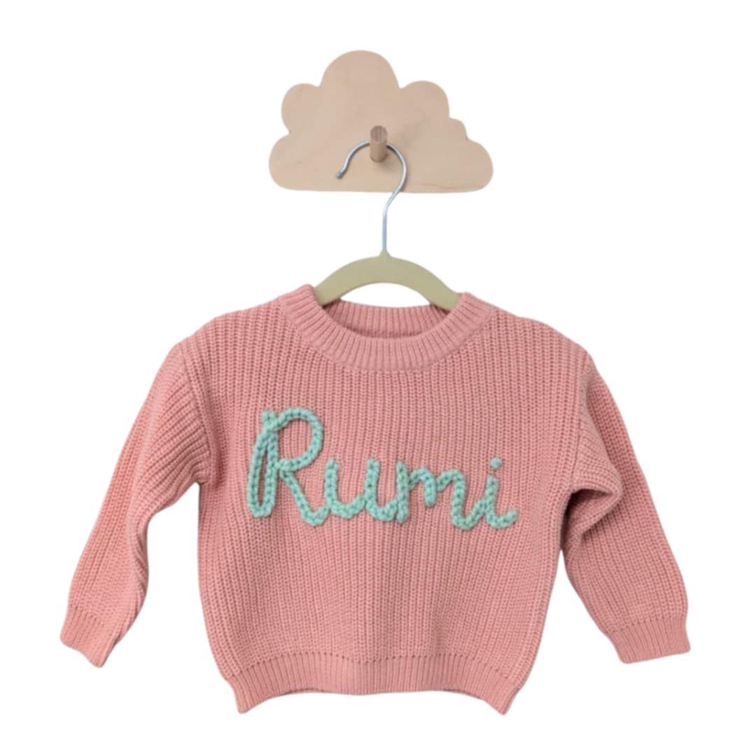 Personalized knit sweater - COTTON CANDY