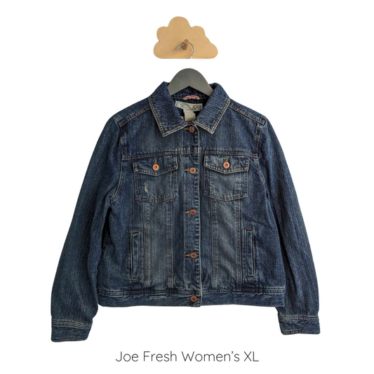 Upcycled denim jacket - Joe Fresh Women's XL