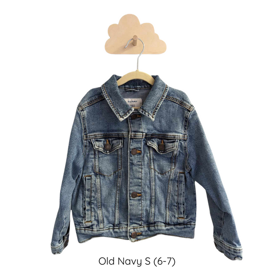 Upcycled denim jacket - Old Navy S (6-7)