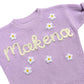 Personalized knit sweater - ORCHID