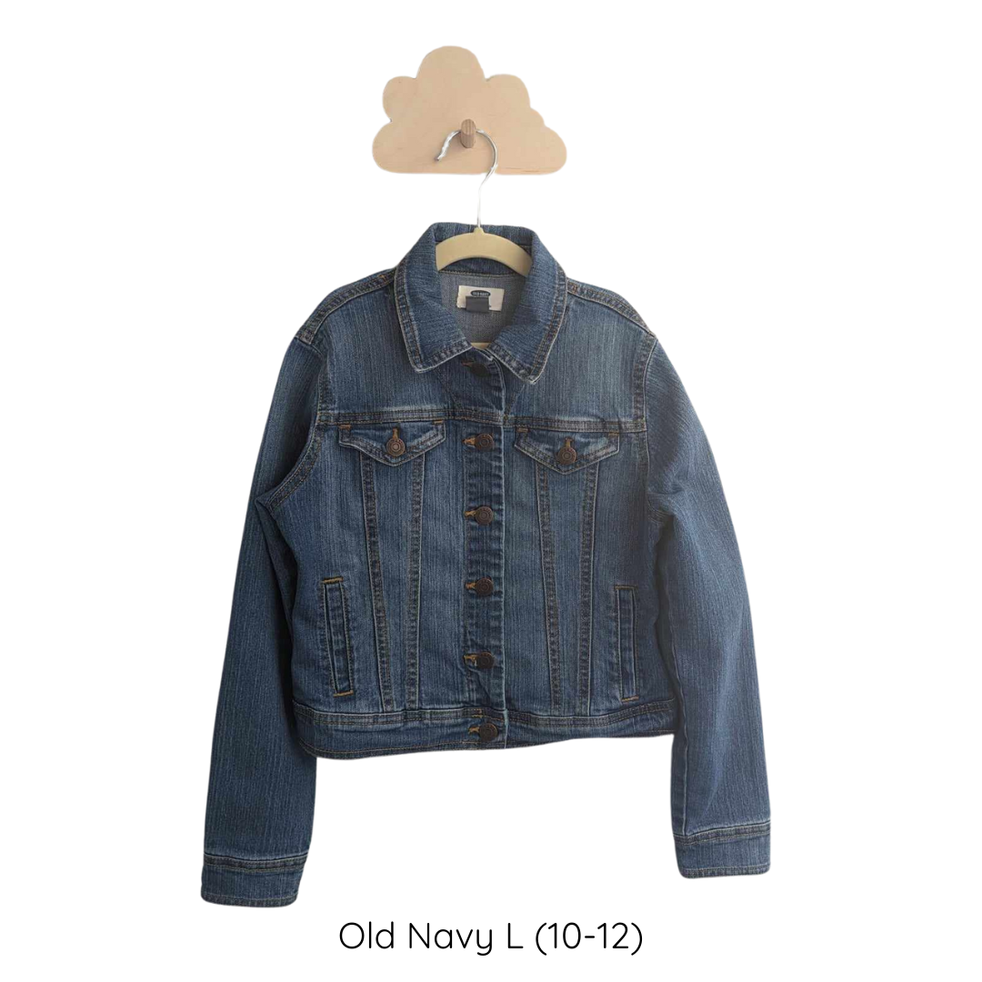Upcycled denim jacket - Old Navy L (10-12)