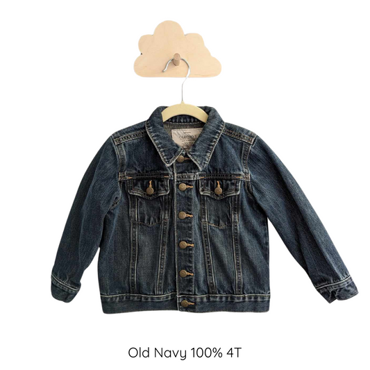 Upcycled denim jacket - Old Navy 100% 4T