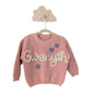 Personalized knit sweater - COTTON CANDY