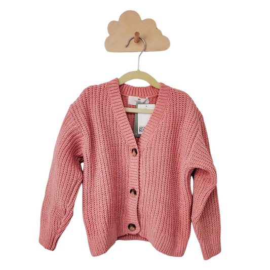 Personalized Cardigan - Pink 5-6T