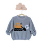 Personalized knit sweater - LARKSPUR