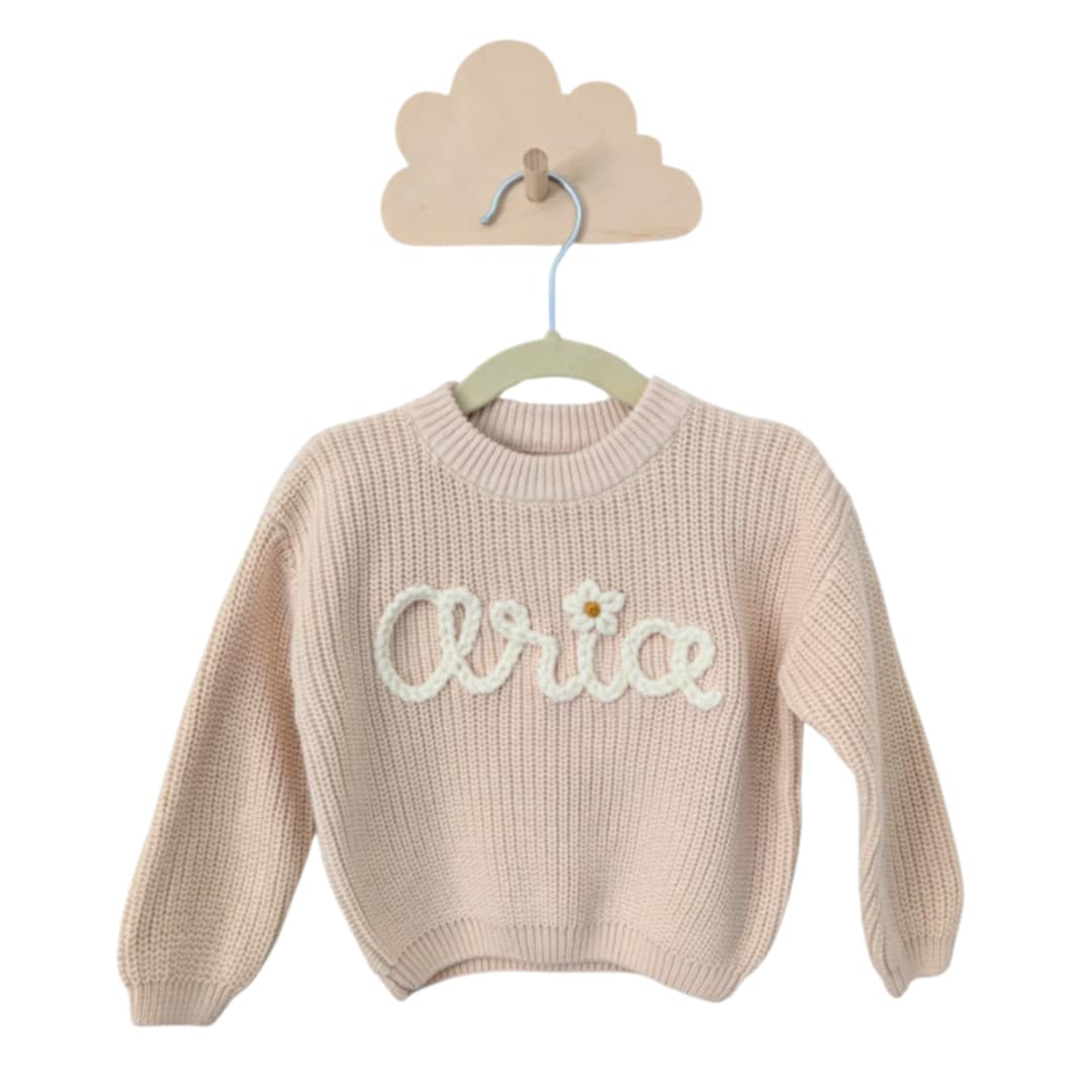 Personalized knit sweater - HYDRANGEA