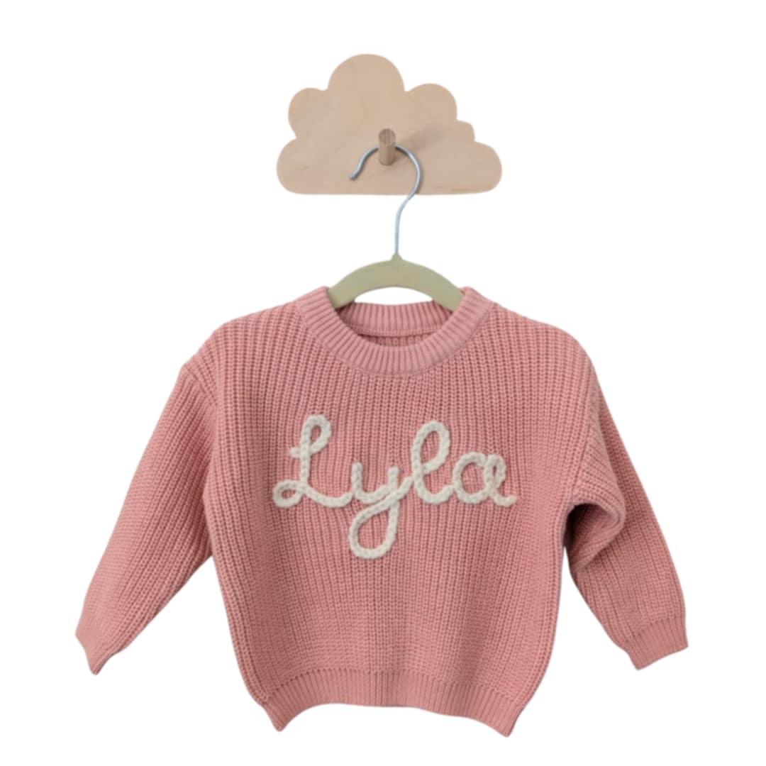 Personalized knit sweater - COTTON CANDY