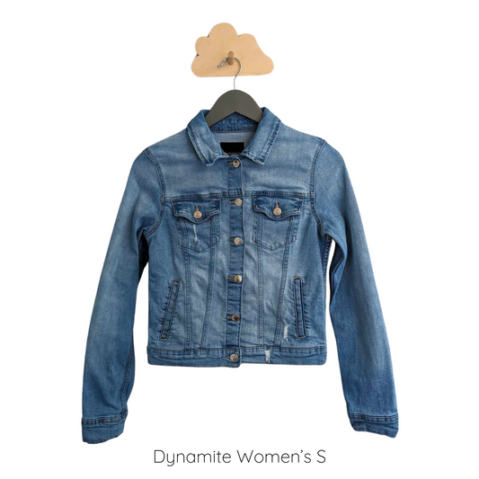 Upcycled denim jacket - Dynamite Women's S