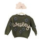 Personalized knit sweater - EVERGREEN