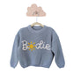 Personalized knit sweater - LARKSPUR