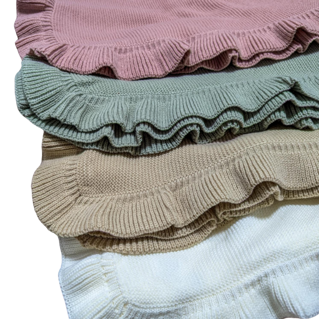 Personalized Ruffle Blanket