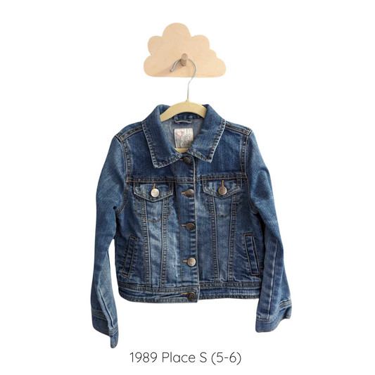 Upcycled denim jacket - 1989 Place S (5-6)