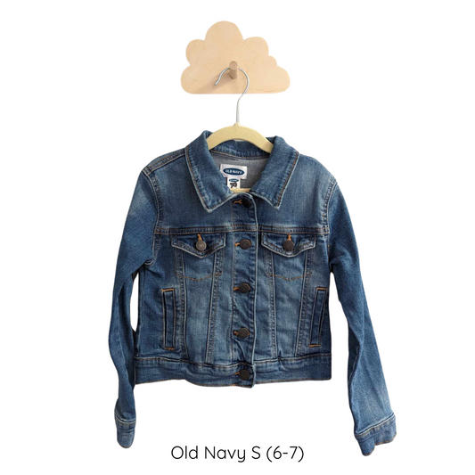 Upcycled denim jacket - Old Navy S (6-7)