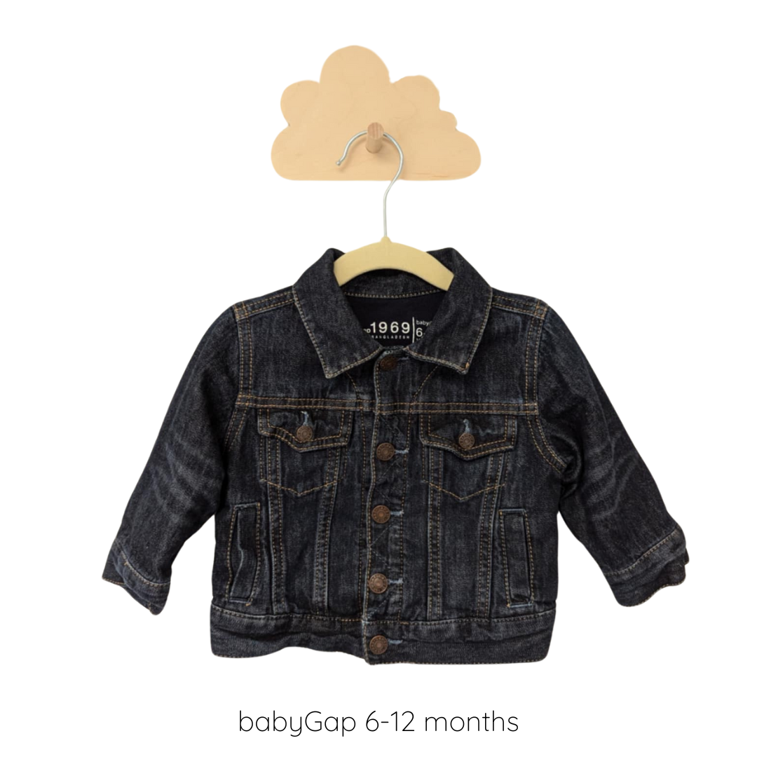 Upcycled denim jacket - babyGap 6-12 months