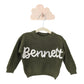 Personalized knit sweater - EVERGREEN