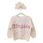Personalized knit sweater - HYDRANGEA