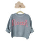 Personalized knit sweater - LARKSPUR