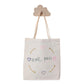 Custom handwriting canvas tote bag